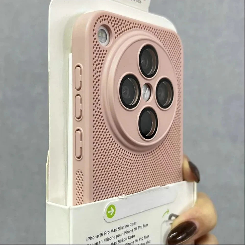 Ultra Slim Heat Dissipation PC Case with Glass Camera Protection and Cooling Mesh Design