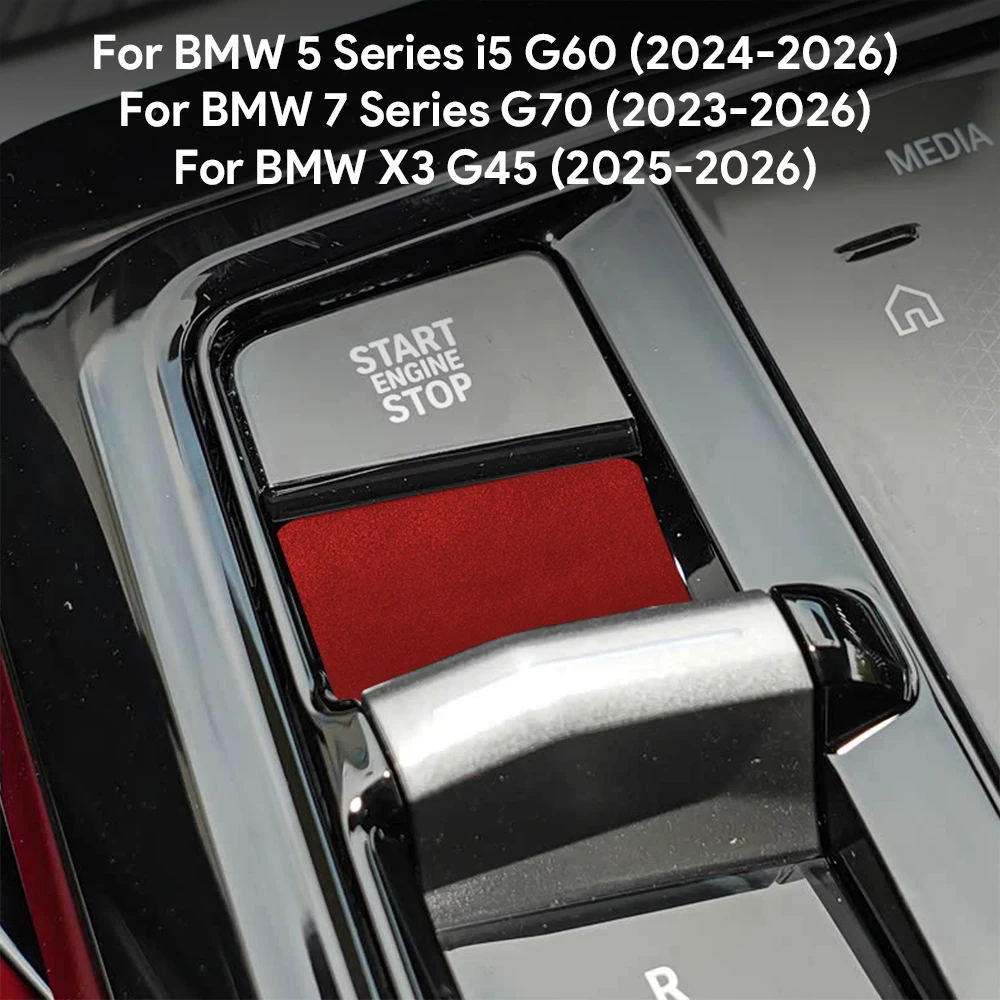 BMW X3 G45 2025 7 시리즈 G70 2023 2024-2026 i5 G60 5 시리즈 G60 2024 2025 LHD RHD용 스웨이드 자동차 기어 변속기 스크래치 방지 스티커