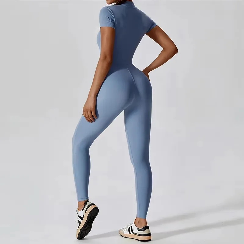 New Yoga Clothes Suit Workout Sports Set Women Bodysuits Gym Set Women Training Siamese Fitness Jumpsuit Female Sportswear 2