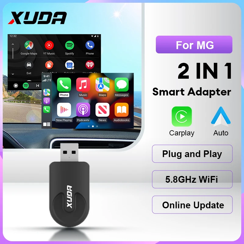 Adaptateur CarPlay Sans Fil Pour MG EHS 2020-2025 - Plug And Play, Connexion Automatique