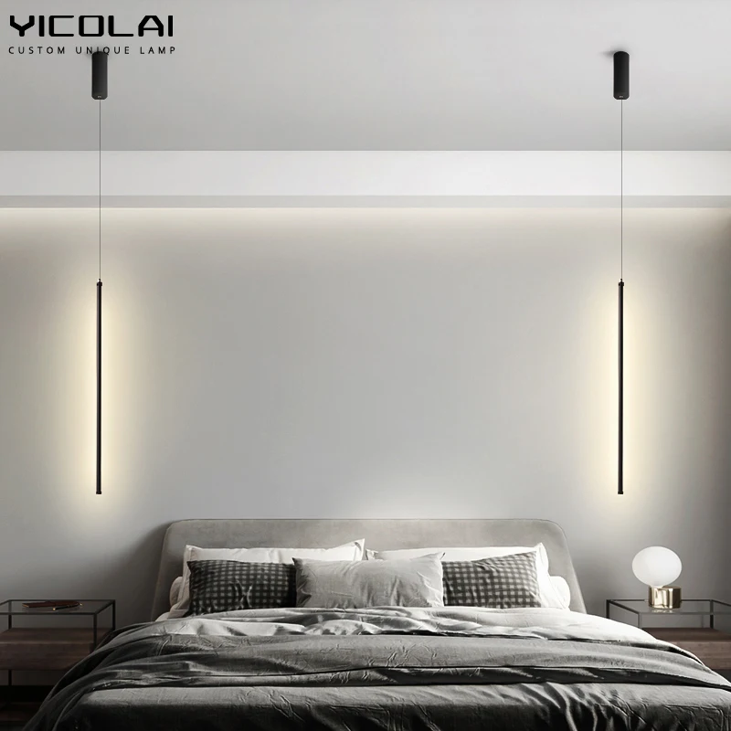 Minimalist Black Aluminum Chandeliers Indoor Lamps For Living Room Wall Decor LED Hanging Lights Bar Bedroom Lighting AC85-260V led chandelier ceiling chandelier led pendant light