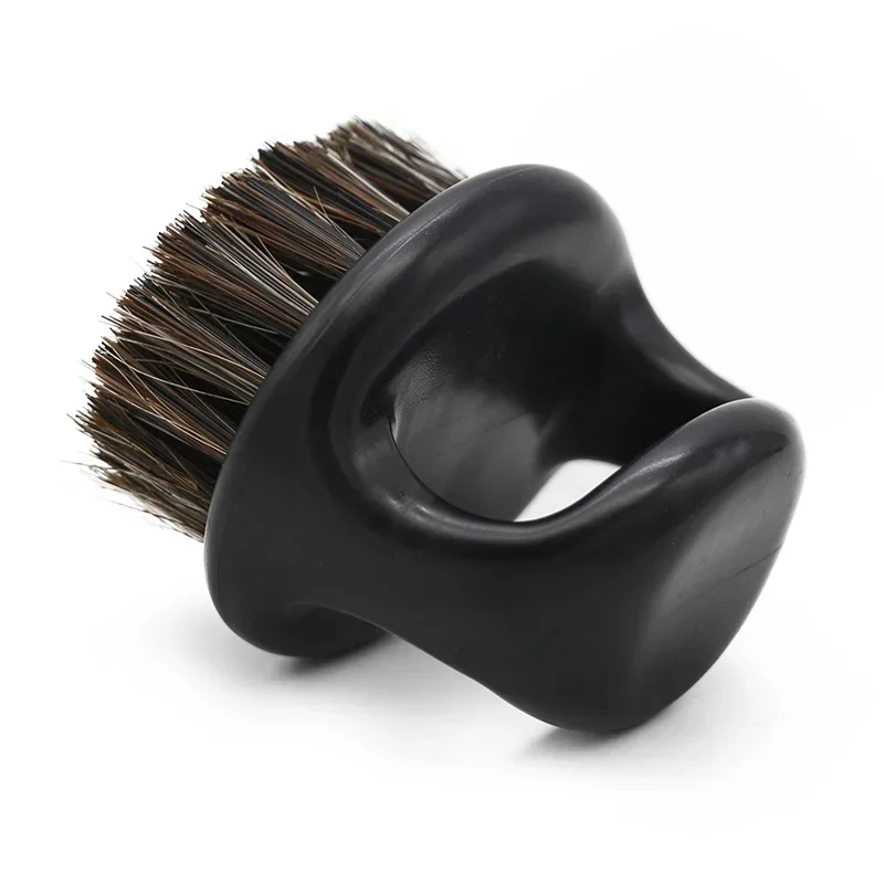 Professional Boar Bristle Ring Beard Brush Men Shaving Portable Barber Brushes