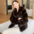 Faux Fur Coat for Women, Thick, Brown, Warm, Winter Clothes, 2024 #3
