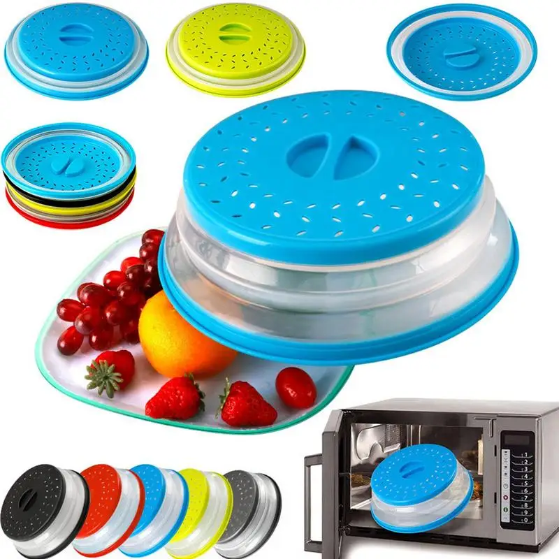 Microwave Splatter Cover Heating Folding Cover Silicone Fresh-keeping Cover  Oil-proof Splash-proof Cover Cooking Lid KitchenTool - AliExpress