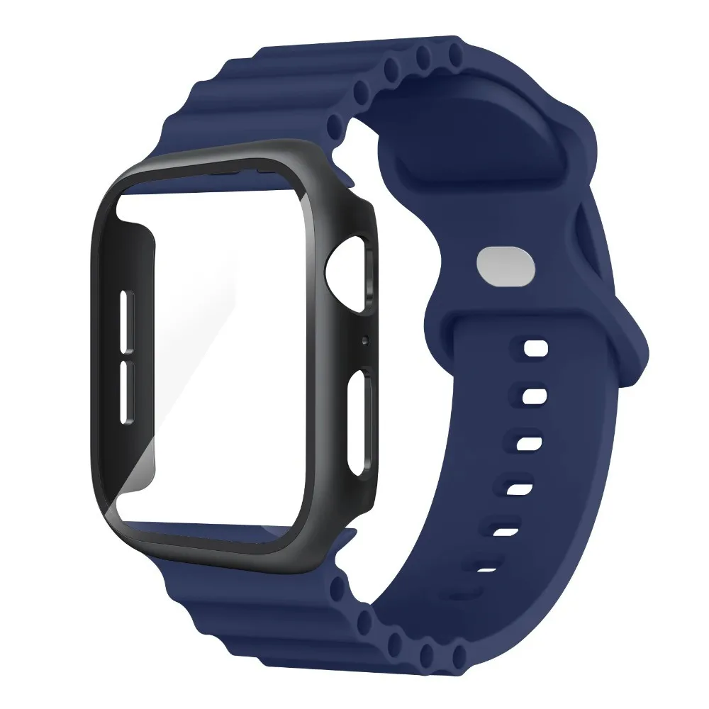 Premium Glass Case with Silicone Band - Stylish Protective Bracelet