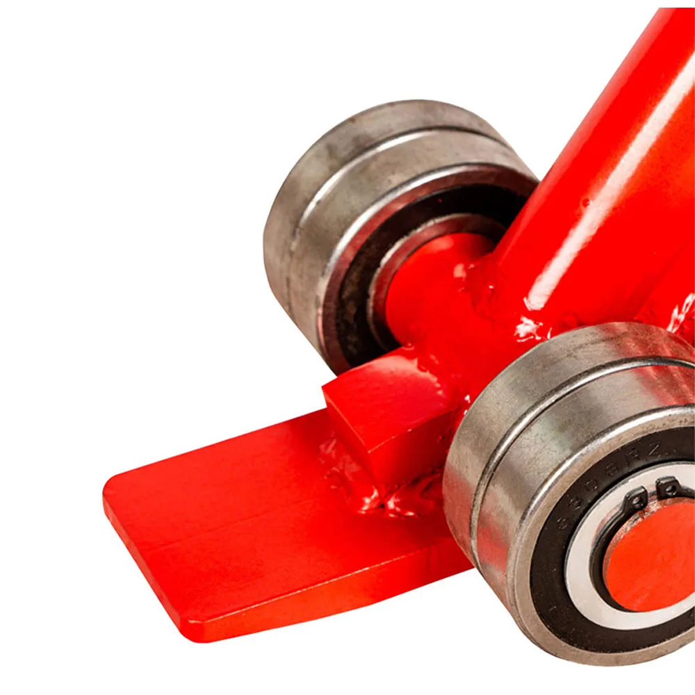 Wheeled Flat Head Pulley Lifting Crowbar Heavy Duty Thickened Seamless Steel Pipe Bearing Lifting And Handling Equipment