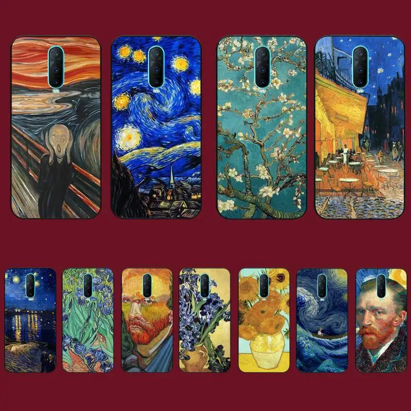 

Van Gogh art Phone Case for Vivo Y91C Y11 17 19 17 67 81 Oppo A9 2020 Realme c3