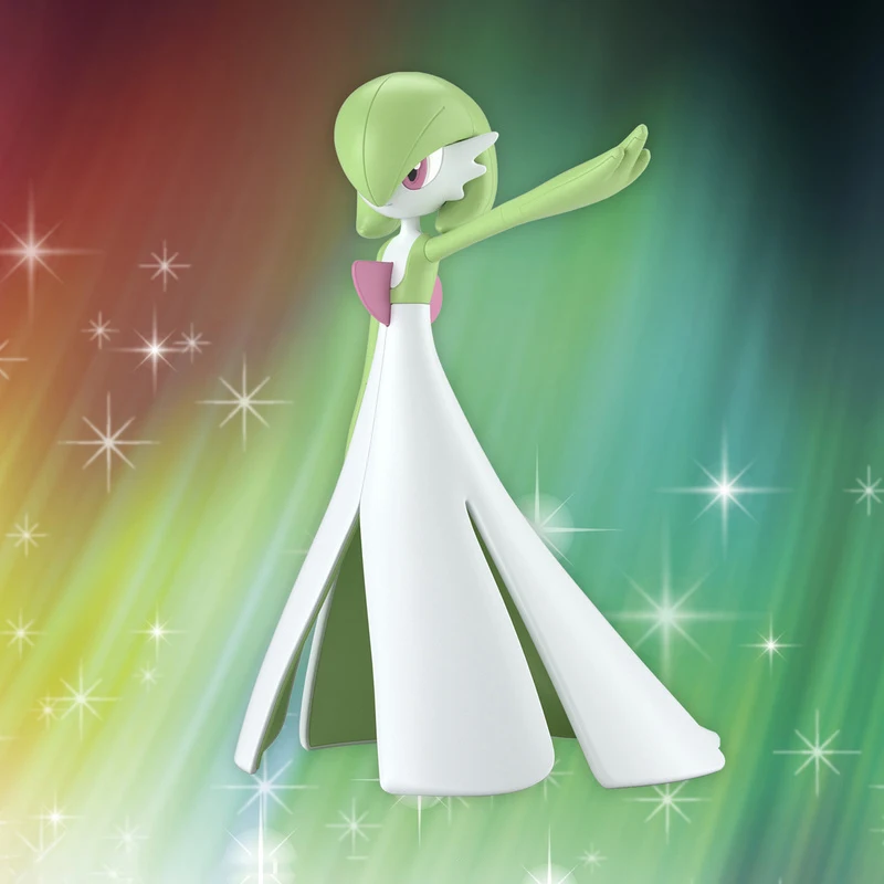 Bandai Anime Kawaii Pocket Monster Evolution Gardevoir Action Figures Assemblare Pokemon Collection Room Decorare Il Modello Giocattoli Per Bambini
