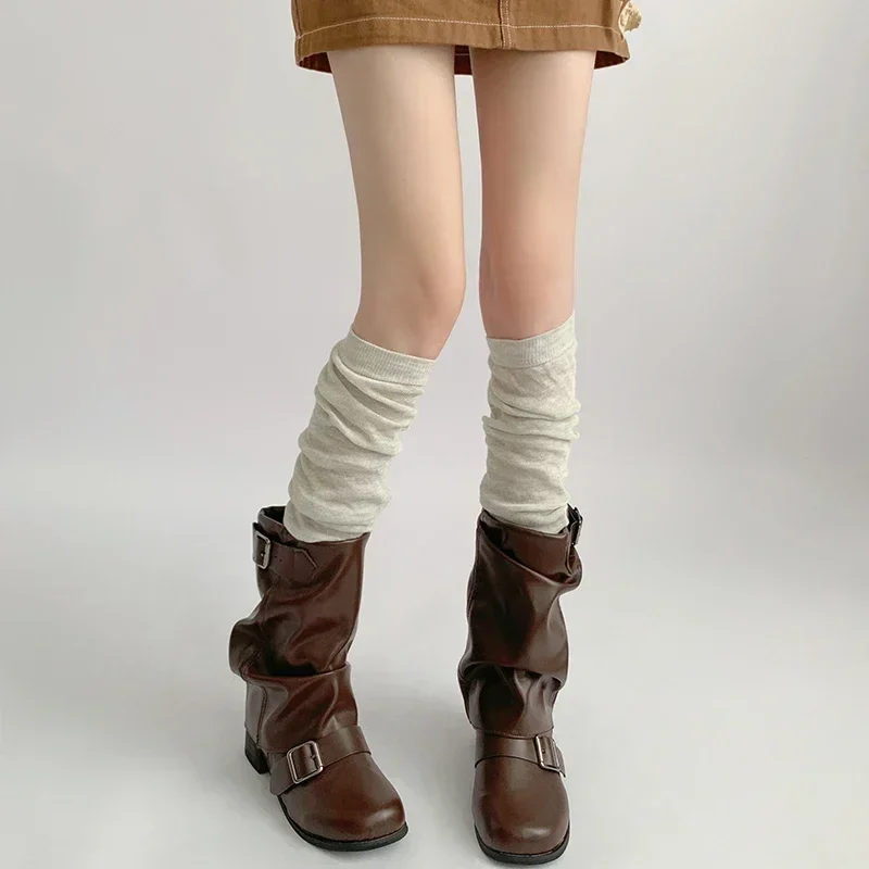 Night Teaching Room Foot Sock Women's Autumn Hose Gray Stepping Leg Warmer Ballet Sle White Pile Socks Calf Socks 2