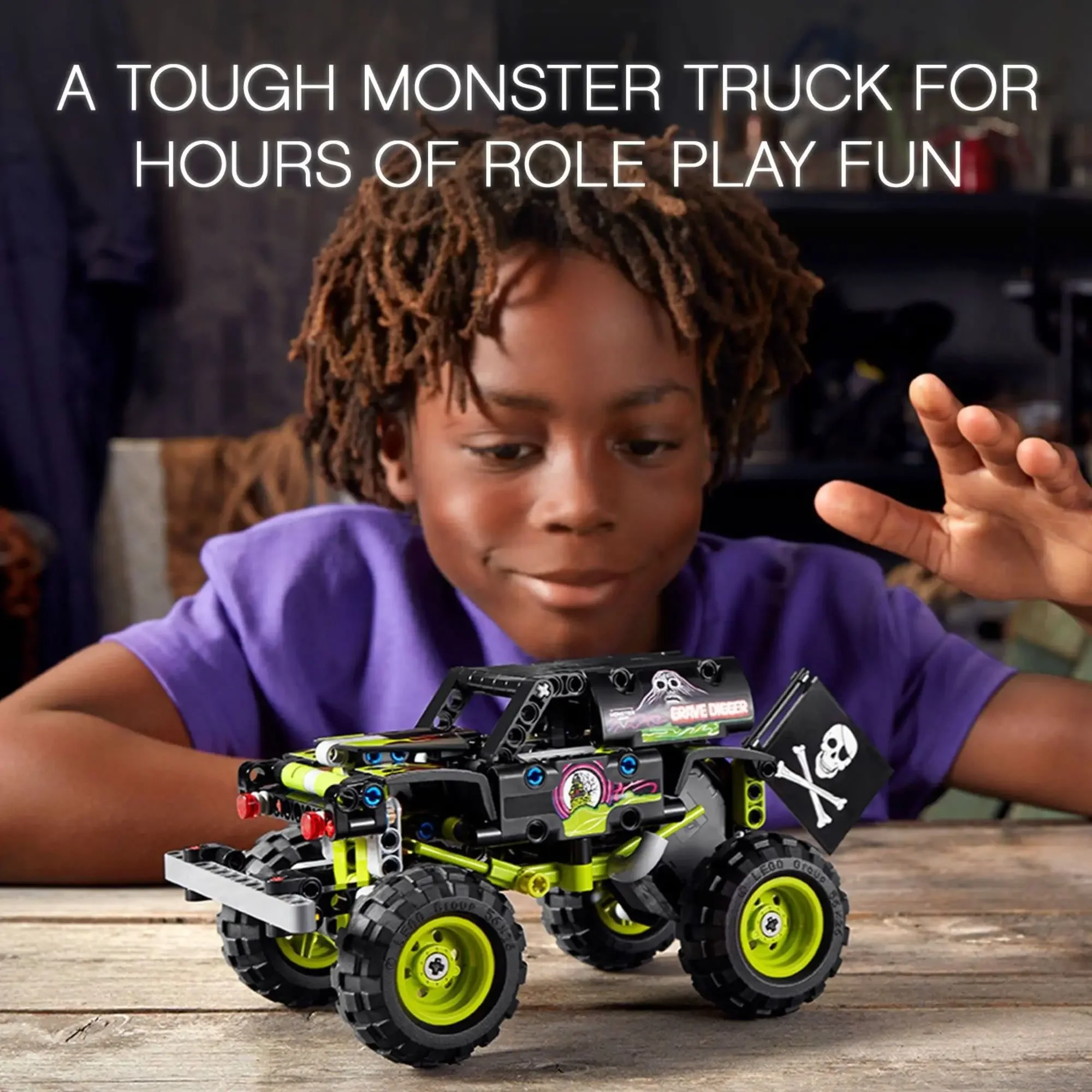 LEGO Technic Monster Jam Grave Digger 42118 Set Truck Toy to Off
