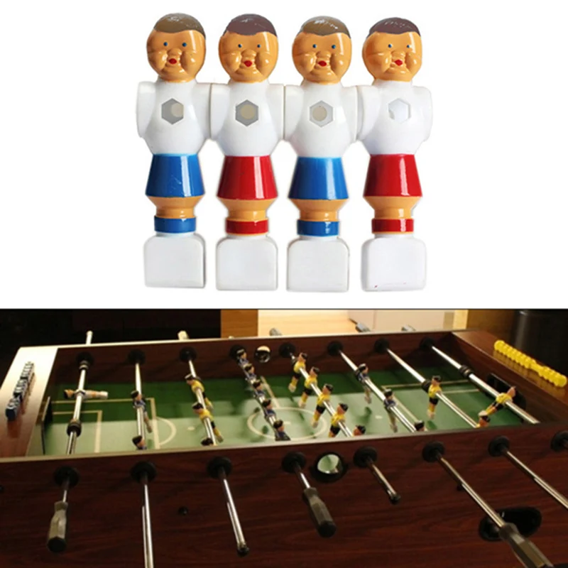 4 Pcs/Set Rod Foosball Soccer Table Men Player Replacement Parts Children's Table Games Accessories Dolls Foosball Soccer Human mario millo human games