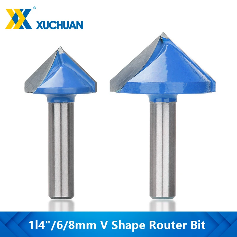6/8mm V Form CNC Holz Fräser 60-150 Grad 3D Wolfram Hartmetall Gravur Router Bit für Holzbearbeitung Schlitzen Cutter Bit