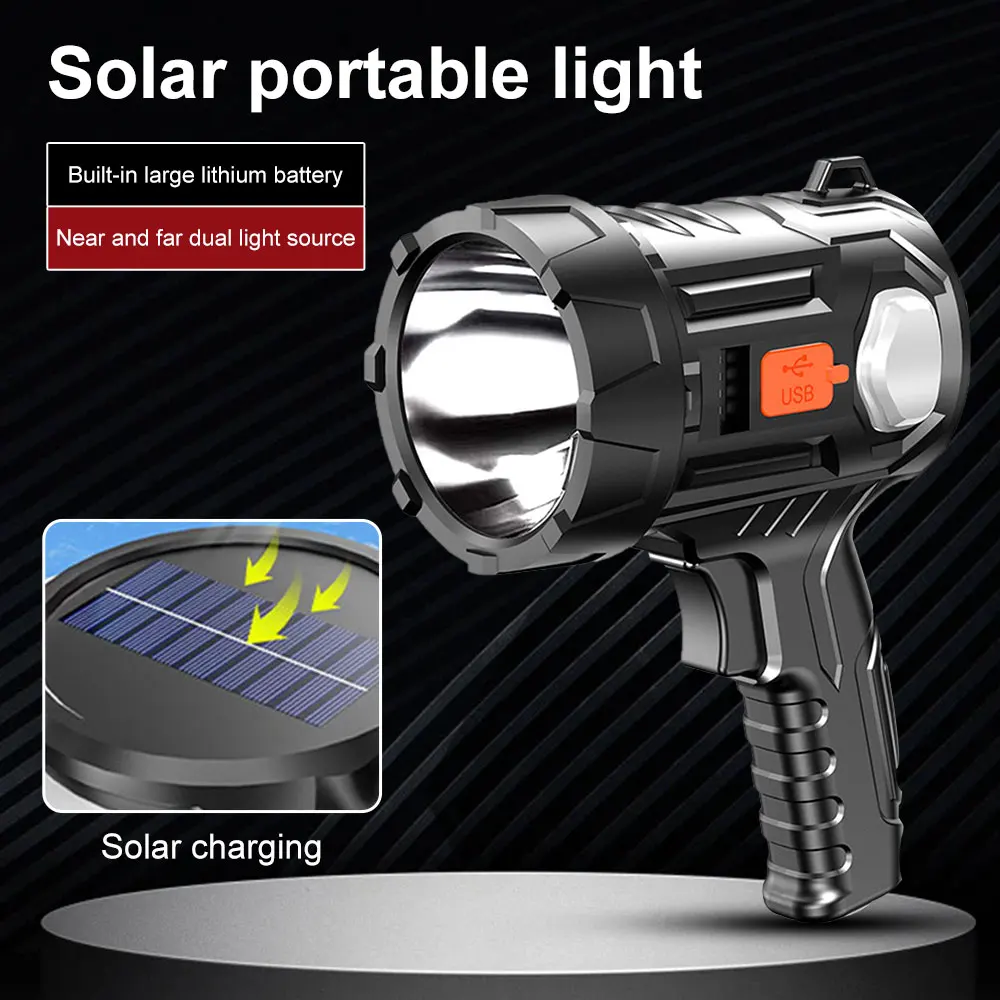 https://ae01.alicdn.com/kf/Sb293e497c49c416b8d4016774d5ea2d94/High-Power-Rechargeable-Solar-Led-Flashlight-Searchlight-2200-Lumens-Powerful-Lantern-Spotlight-Portable-Lighting-For-Camping.jpg