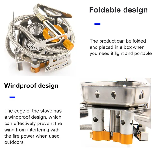 Portable Camping Gas Burner 4