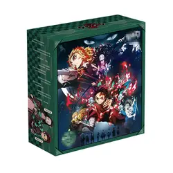 Collection de sac cadeau Demon Slayer, jouet avec carte postale, Badge, autocollant, signet, manches, ensemble cadeau, broche, ornements 