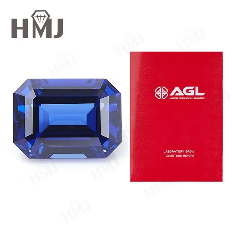 AGL-zertifizierter, im Labor gezüchteter Saphir, 0,1–11 Karat, in den Schliffen Prinzessin/Rund/Oval/Asscher/Kissen/Herz/Smaragd/Birne, für die Herstellung von Schmuck im DIY-Stil. – Detail 24
