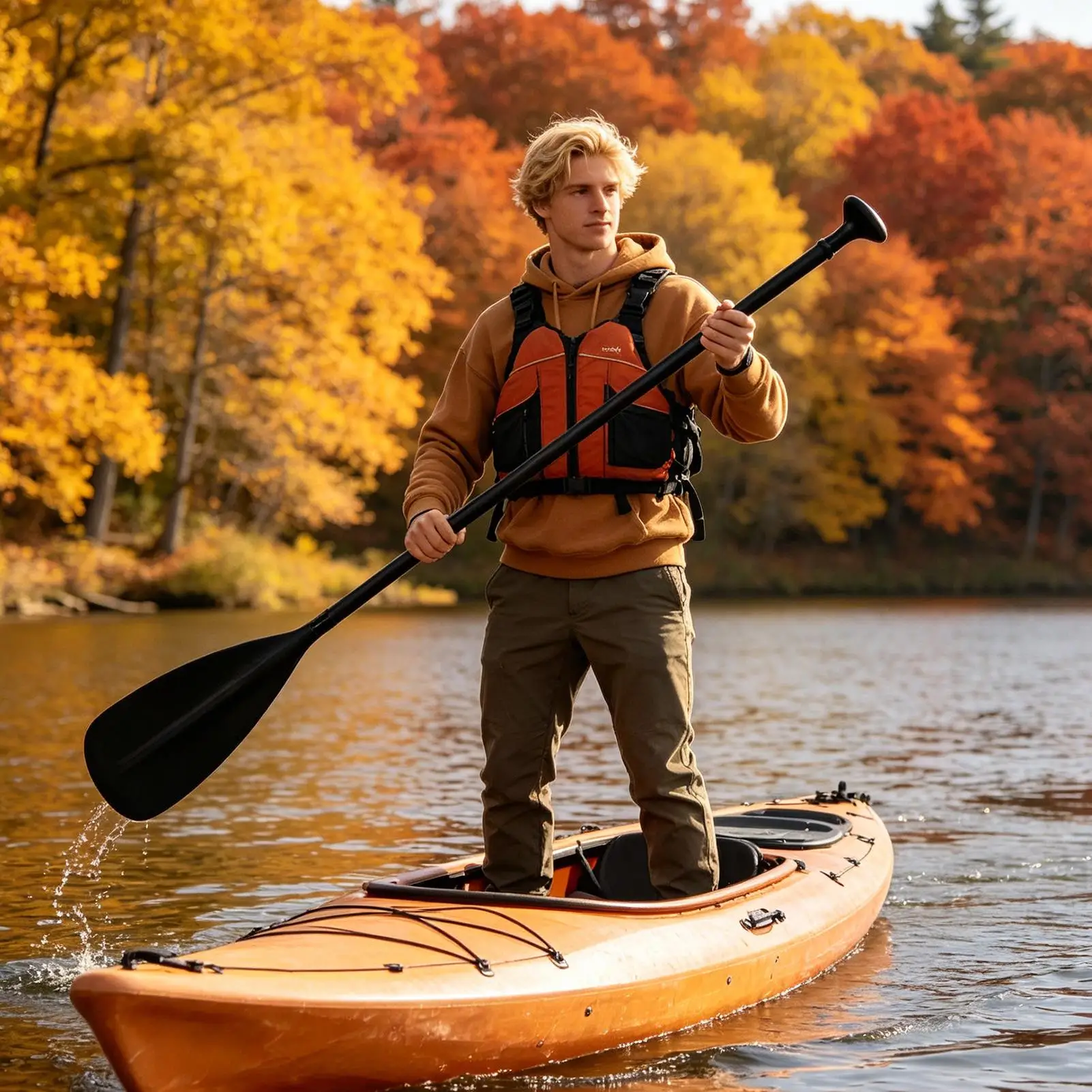 Pagaie per kayak in lega di alluminio, leggere e portatili, per paddleboard, kayak, canottaggio, pesca e stand-up paddle. - immagine 2