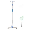 IV Bag Holder IV Stand Pole Thick Rod Removable Design Regulable Height Stable Base Stainless Steel for Hospitals for Clinics 2