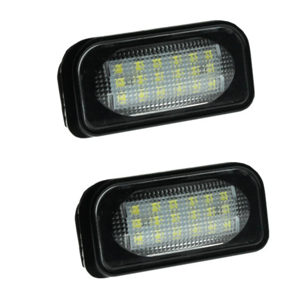 

2Pcs/set Led License Plate Lights For Benz S-class W220 99-05 For Benz W220 For AMG Canbus White LED License Number Plate Lamp
