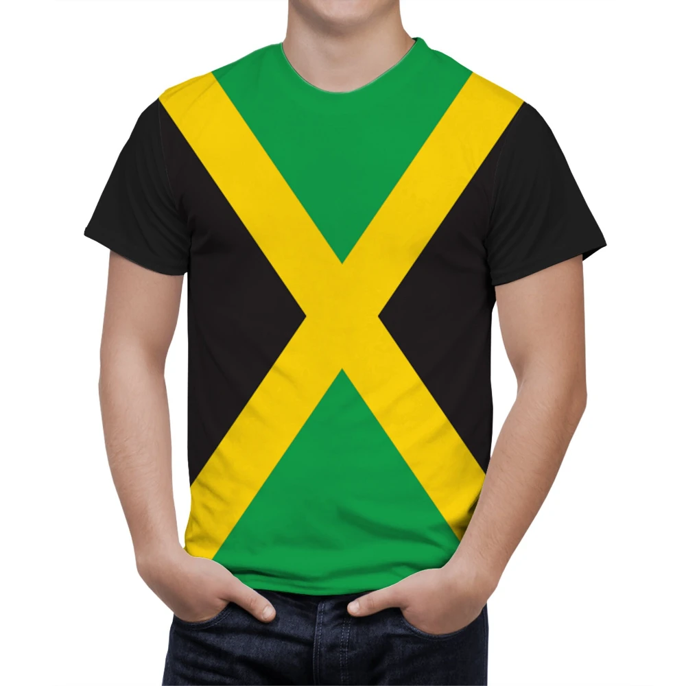 

Bianyilong Brand T-shirt Jamaica Flag Shirt Patriotic 3d T-shirt Men Fashion Hip Hop O-neck Short Sleeve Top