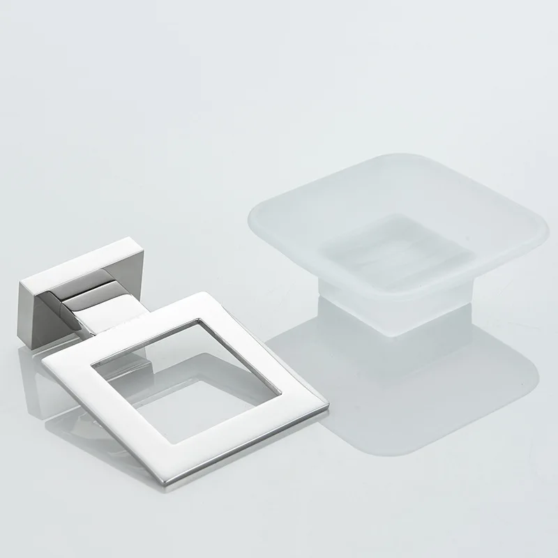SUS 304 Stainless Steel Mirror Wall Mounted Towel Bar Cloth Hook Paper Holder Cup Shelf Soap Dish Bathroom Accessories
