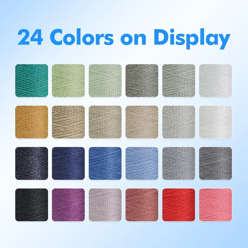 24pcs Sewing Thread Spools Polyester Thread for Hand & Machine Sewing DIY Kit for Beginners Home 24 Mixcolor sewing tools embroidery machine thread kit