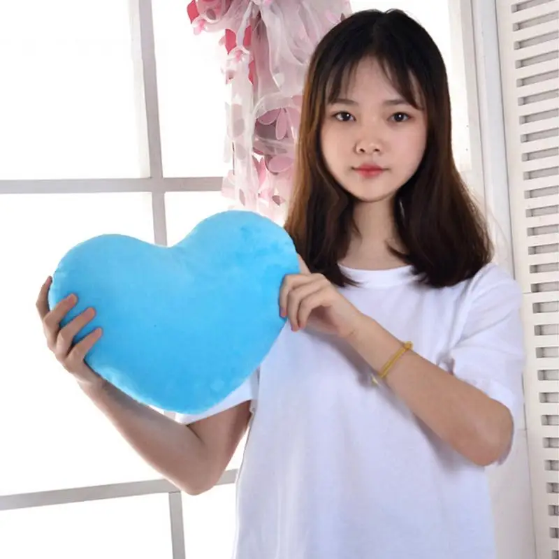 Cute Heart Shaped Plush Pillow Heart Plush Toys Soft Sleeping Pillow Comfortable Love Pillow Sofa Cushion Home Decor Lover Gift 5