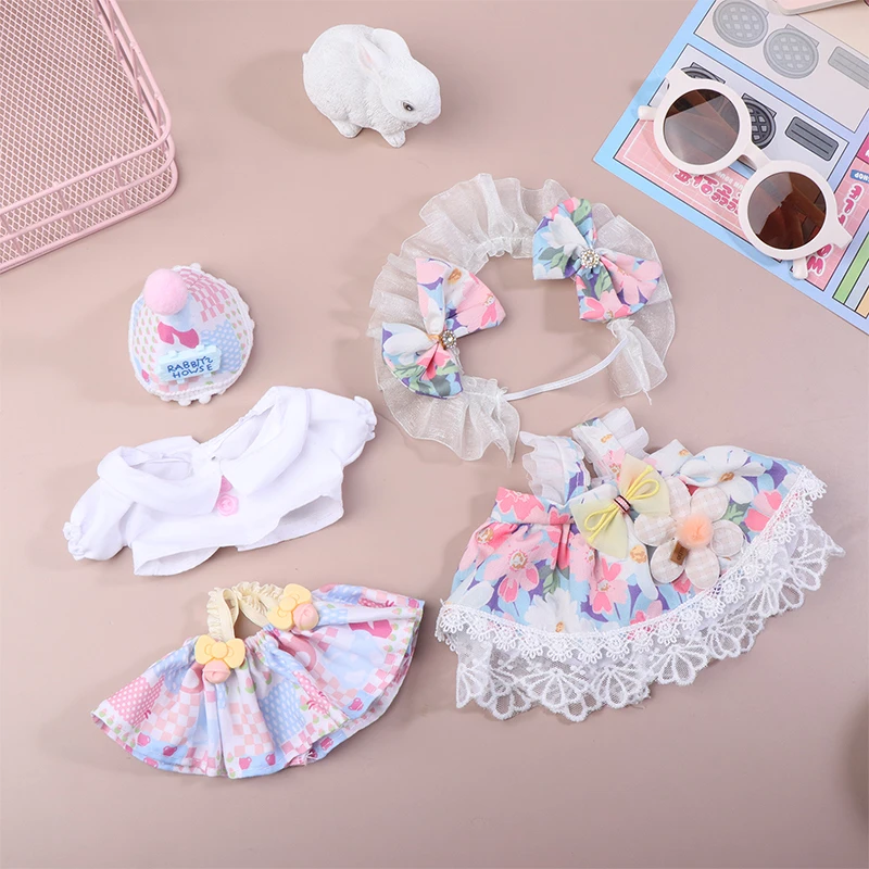 1Set Doll Clothes For 20cm Idol Doll Outfit Accessories For Super Star Dolls Toy Gift 4