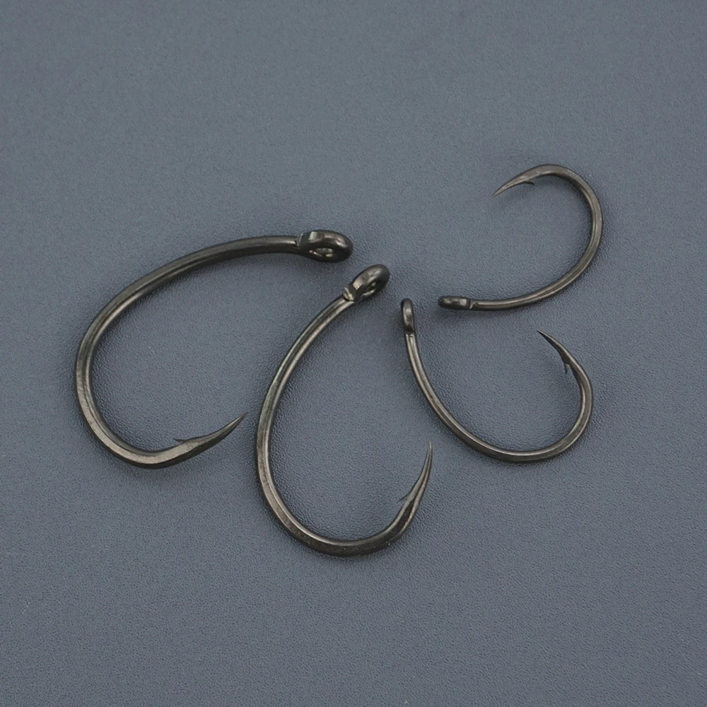 50 hameçons barbelés Hirisi PTFE - Acier inox haute carbone revêtu pour pêche durable