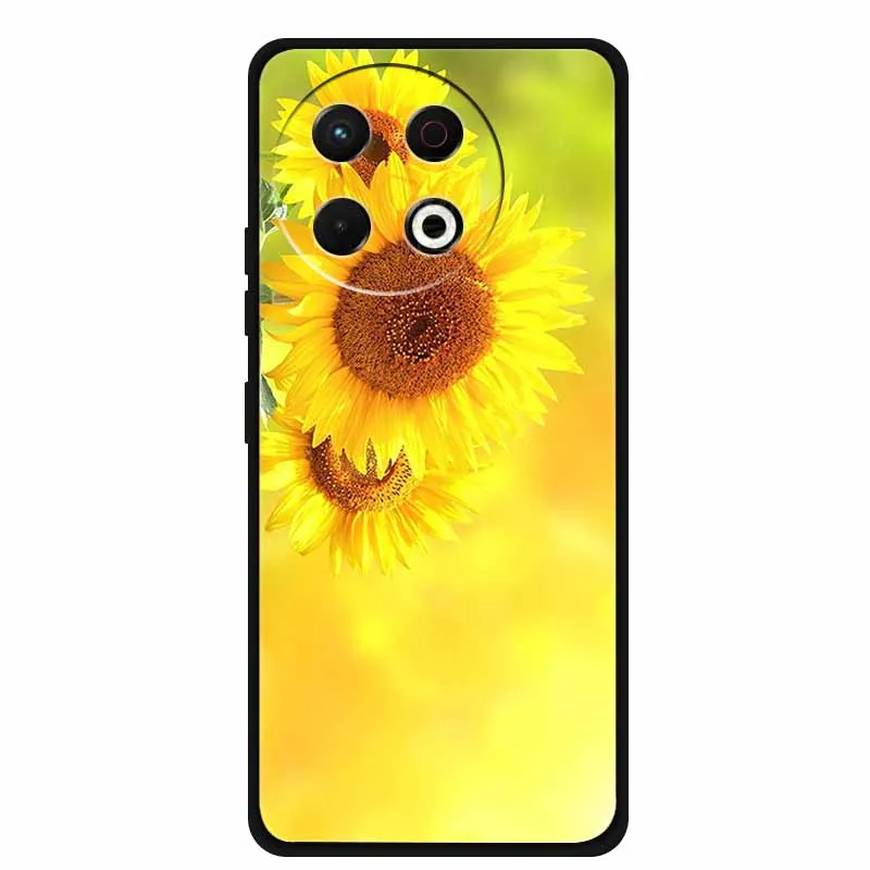 Black Silicone Soft Phone Case - Protective Back Cover