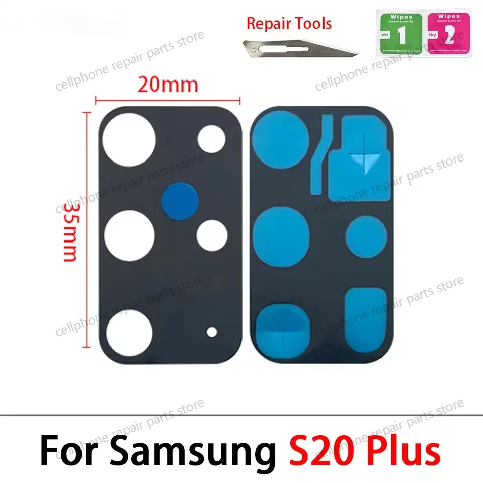 Premium Rear Camera Glass Lens Replacement Kit with Adhesive and Repair Tool