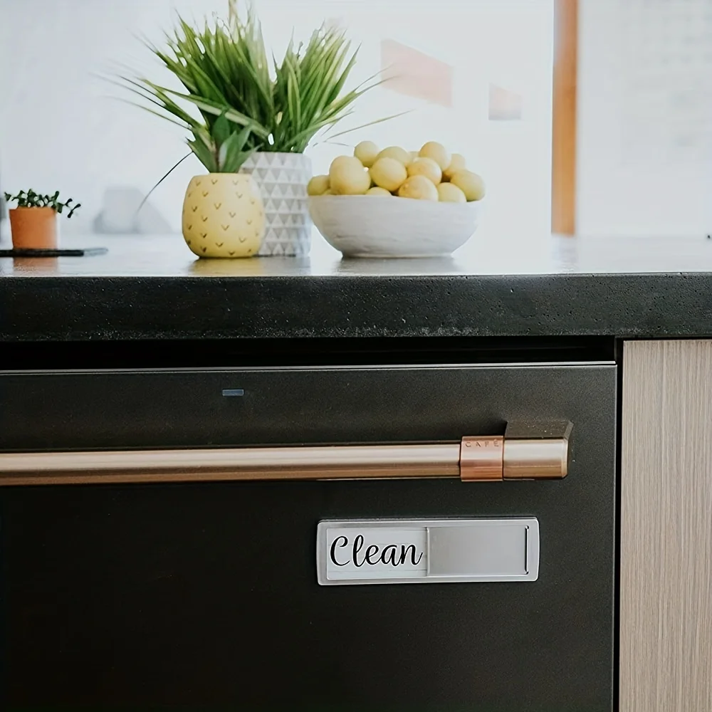 Dishwasher Magnet Clean Dirty Sign Indicator Kitchen Organization