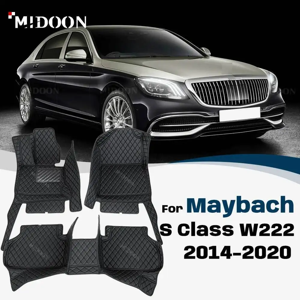 Tappetini auto per Maybach Classe S W222 2014-2020 2019 2018 2017 Rilievi del piede Copertura del tappeto Dettagli interni Accessori