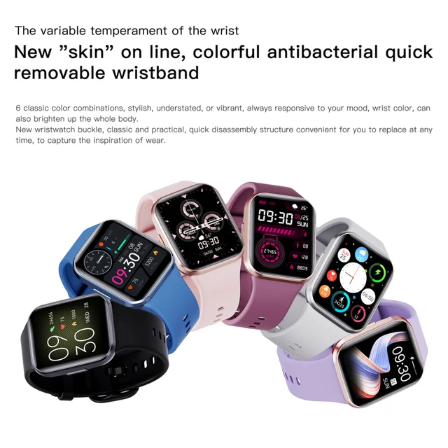 2025 Luxury Smart Watch Men Fitness Heart Rate Monitor Waterproof Sports Smartband Wrist Smartwatch for Women Android IOS Phones 6