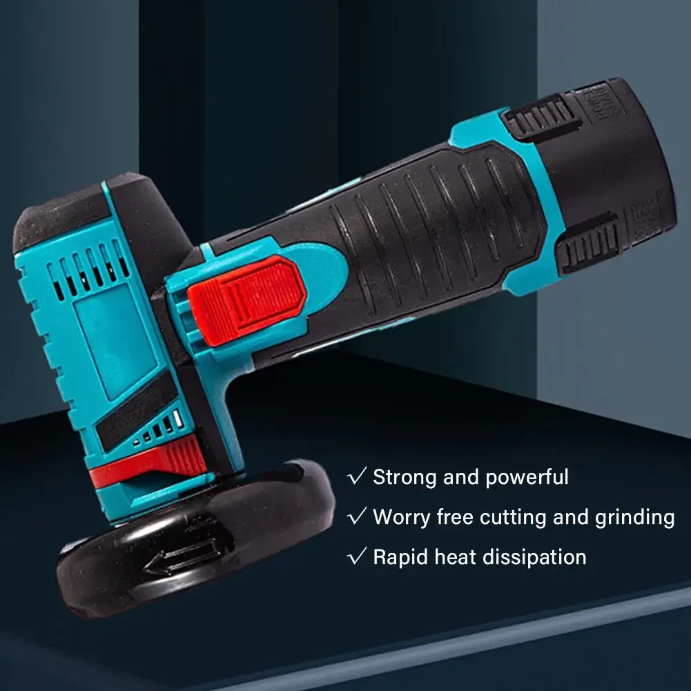 Angle Grinder 12V Cordless Electric 19500rpm Lithium Battery Mini Polishing Grinding Machine Diamond Cutting Power