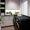 Washer Dryer Countertop Melamine Countertop with Edge Rails - 27.5" Depth X 54" Width Laundry Room Organization 2