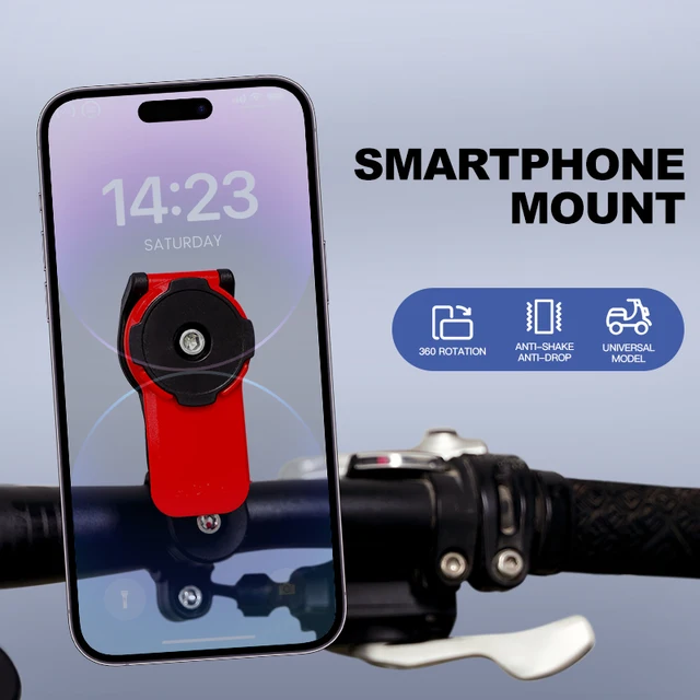 Anti-slip Motorcycle Bicycle Handlebar  Bracket Mount Universal Phone Holder For Riding Navigation