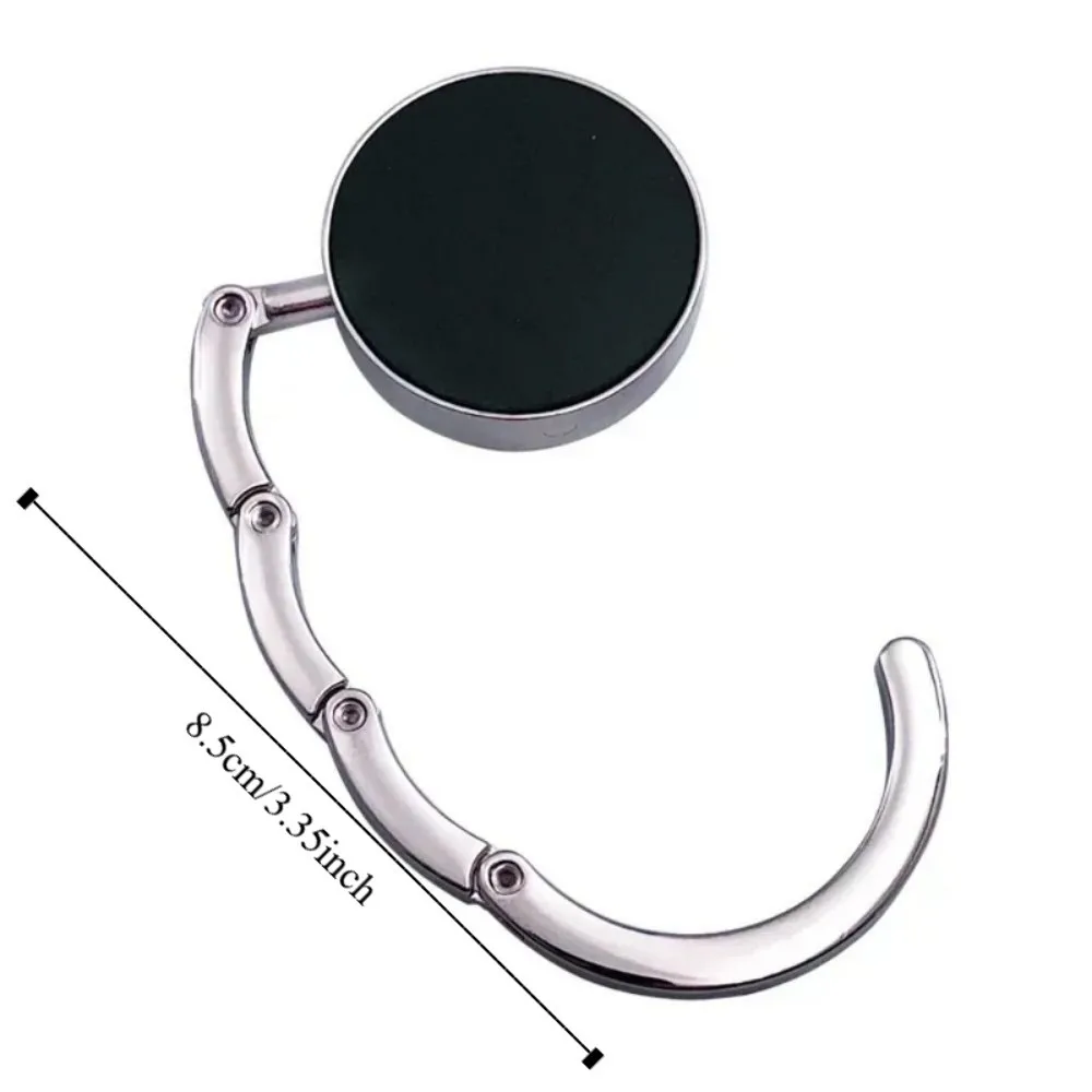 3pcs Storage Rack Hooks Handbag Hooks Leather Hanging Hooks Portable Folding Table Bag Holders Metal Practical Hanging Hooks