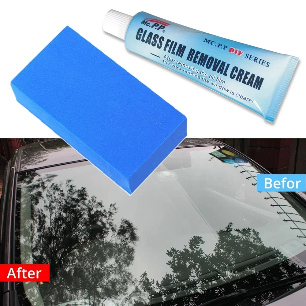 Car Glass Polishing Degreasing Cleaner Oil Film Cleaning And Polishing Paste For Bathroom Windows Windshield Windshield Car Care