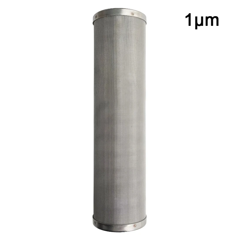 Water Filter Parts Stainless Steel Filter Element Prefilter Element Screen 10Inches 5 Micron/1Micron faucet water filter