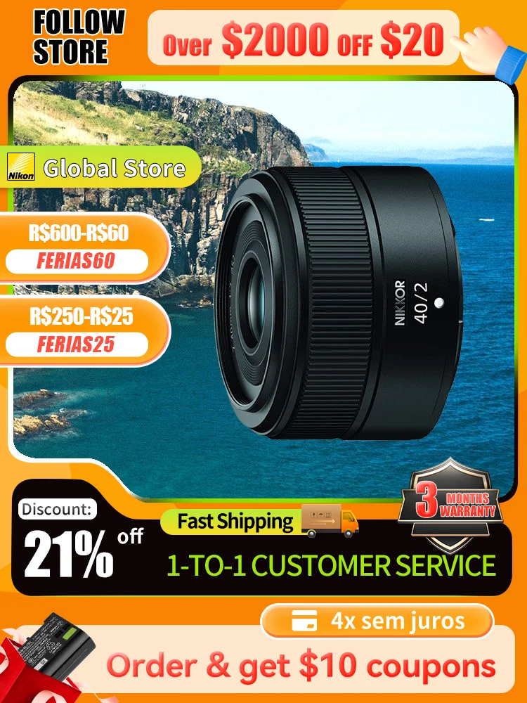 Nikon Nikkor Z 40mm F/2 Mirrorless Camera Lens Portrait Landscape