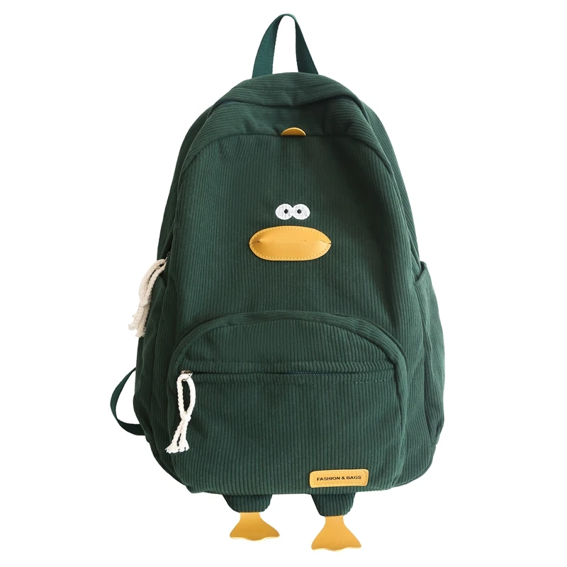 2025 high-capacity Cartoon Duck Backpack Travel Bag Female College Student Versatile Korean Edition Girls' School bags backpacks