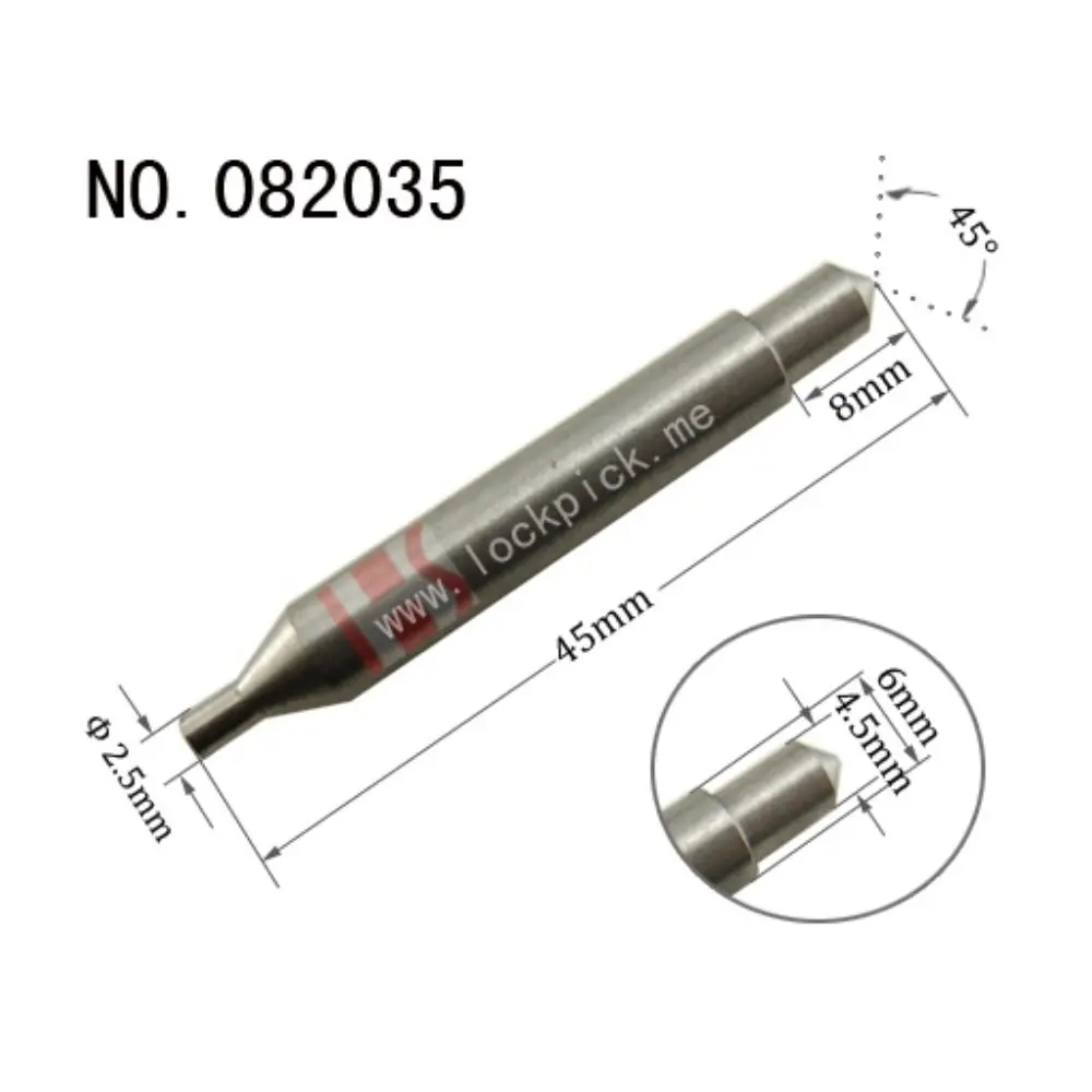 

Original Double-Headed Tracer Probe Hardware Fitting Accessory Locksmith Parts For Manual Key Cutting Machine(2.5Mm & 45 Degree)