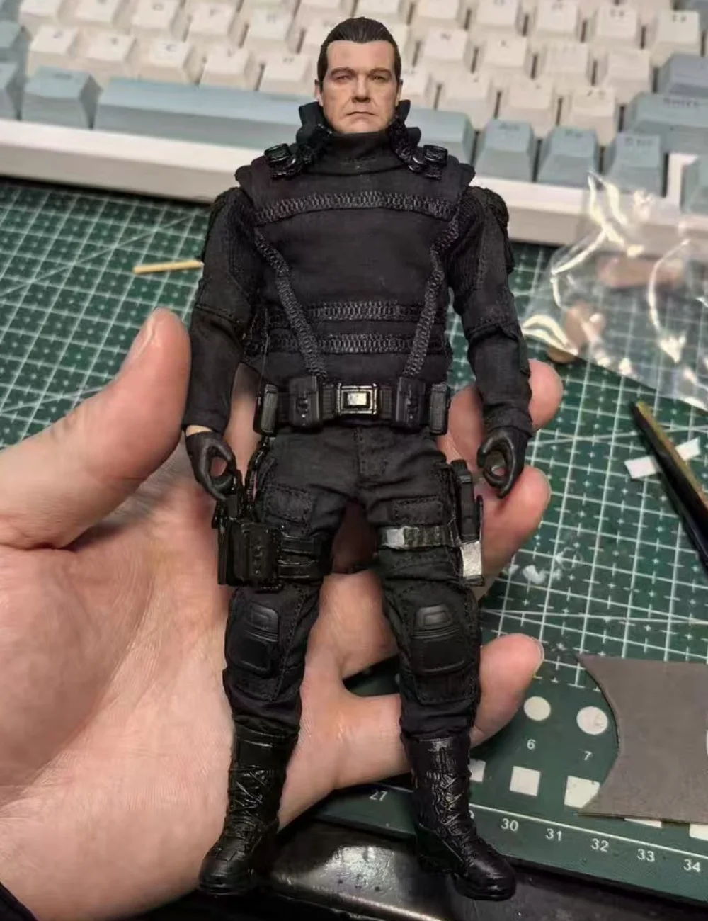 1/12 스케일 군인 전술 부츠 모델 (6인치 노타용)