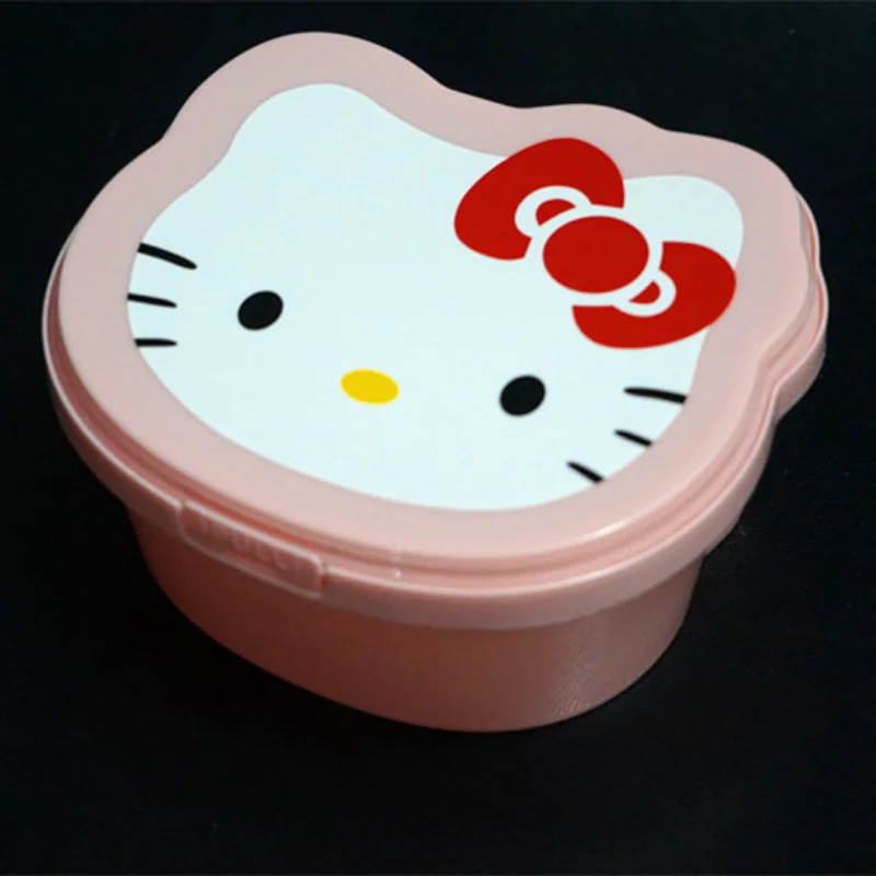 4Pcs Sanrio Hello Kitty Food Storage Container Box with Lid Kitchen Fruit  Meat Pickle Sealed Fresh-keeping Box Reusable Crisper - AliExpress