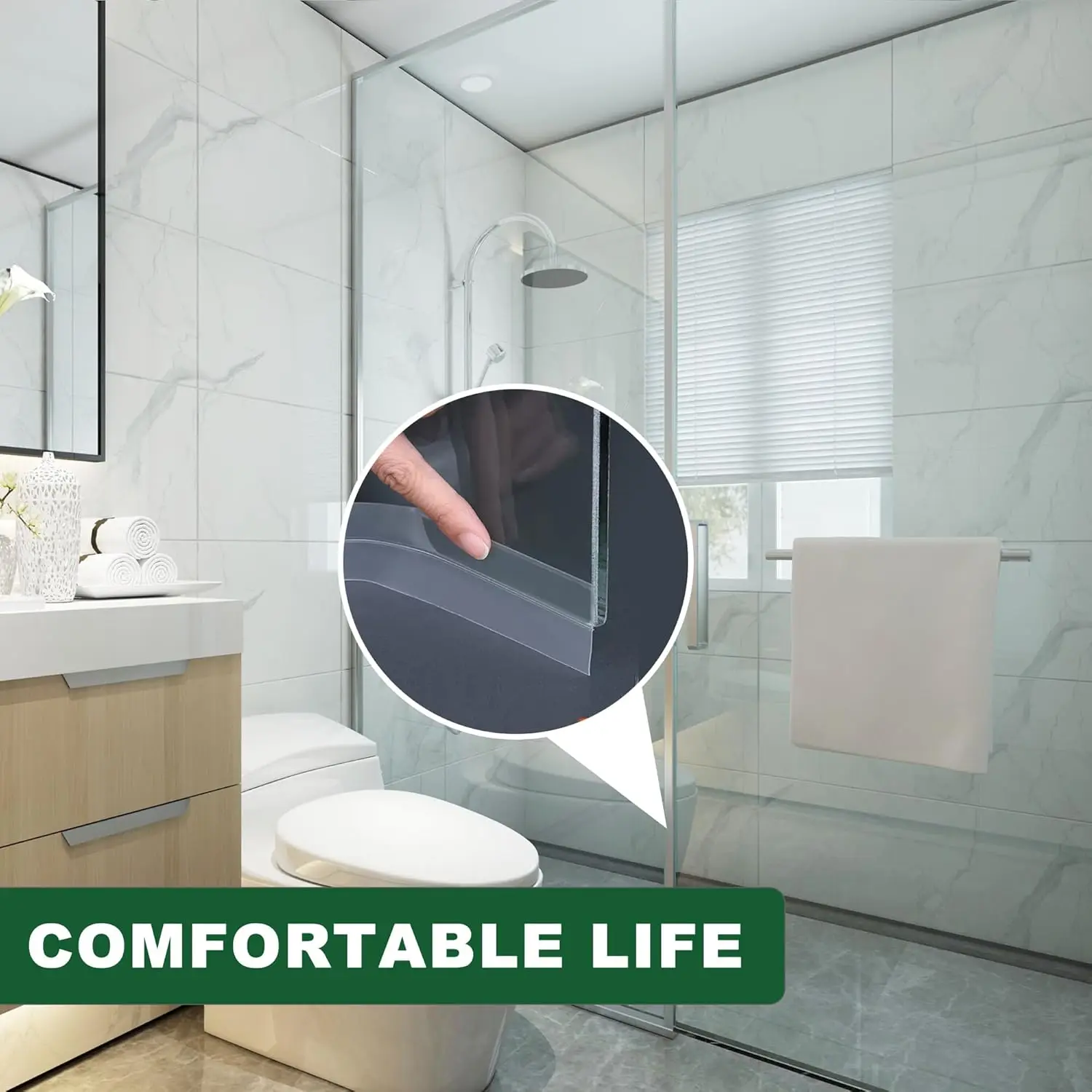 Sealing Strips Sealing Strips Dust-proof Sound-insulating Silicone Anti-collision Weatherproof For Shower Door Gaps