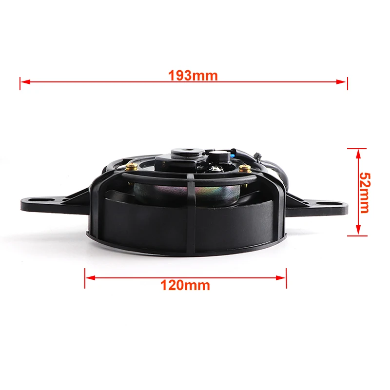 Motorcycle Cooling Fan 12V Motorcycle Cooling Fan Oil Cooler Engine Electric Radiator 150cc-250cc ATV Quad Go Kart Buggy Motocross Accessories