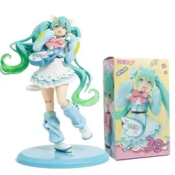 In Stock 19CM Hatsune Miku Fashion Series Fancy Ver. Kawaii Anime Miku Figures Cute Girl Model Toys Desktop Decoration Toy Gifts (01 - 1 PC With Box)
