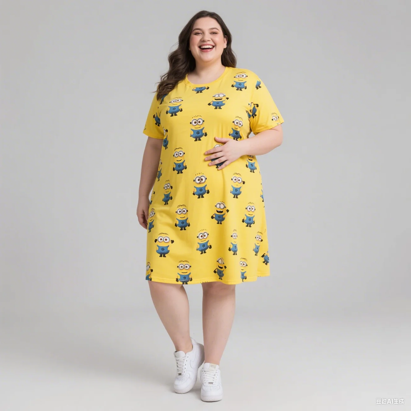 فستان نسائي مقاس كبير 2025 للصيف رائع ومنعش بأكمام...