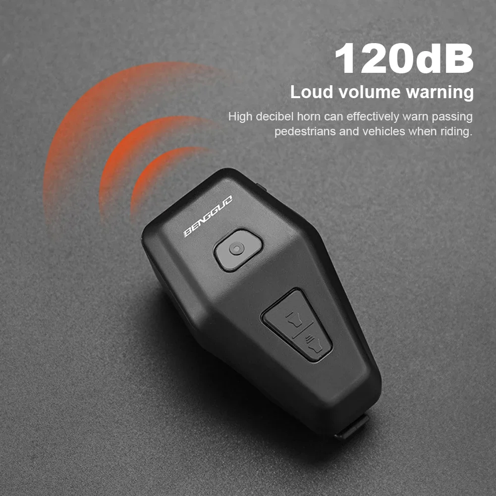 Motorcycle Electric Horn USB Rechargeable Bike Warning Safety Bell Waterproof Electronic Bicycle Horn Bike Accessories